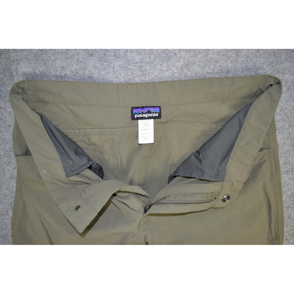 Patagonia Pants Mens 34‎ Green Nylon Spandex Outdoor Hiking Cargo Zip Pocket - Picture 11 of 16